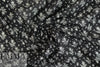 NY designer black with white bouquets silk CDC 1.25 yds