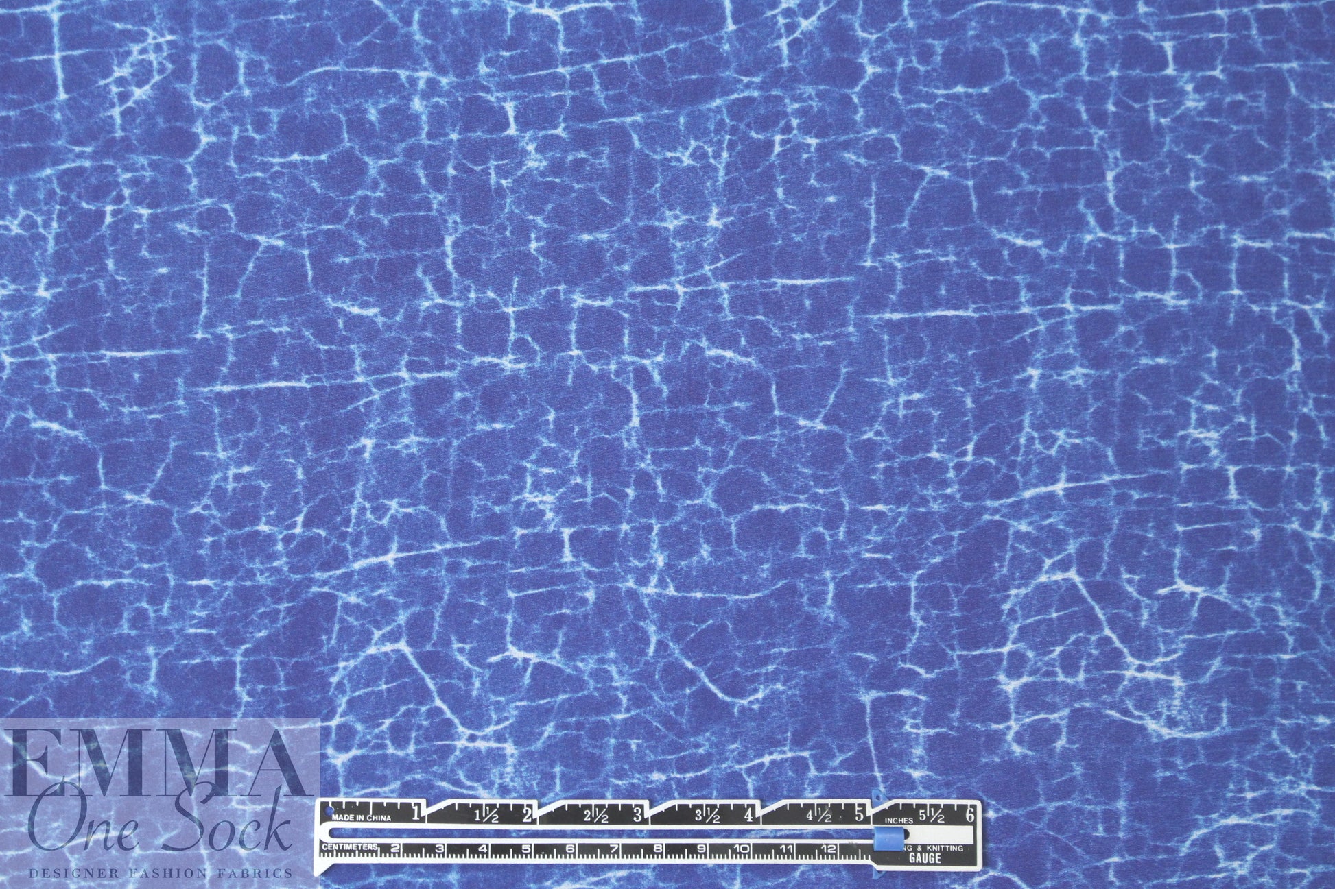 NY designer silk blouseweight - batiky blue