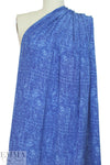 NY designer silk blouseweight - batiky blue