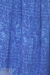 NY designer silk blouseweight - batiky blue 1.5 yds