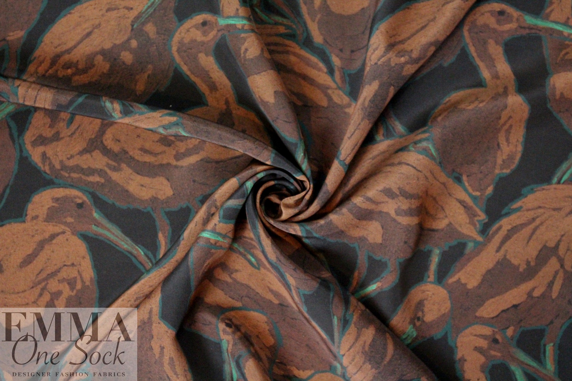 NY designer stork convention silk blouseweight