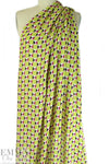 NY designer silk blouseweight - 3-D graphic 1.375 yd