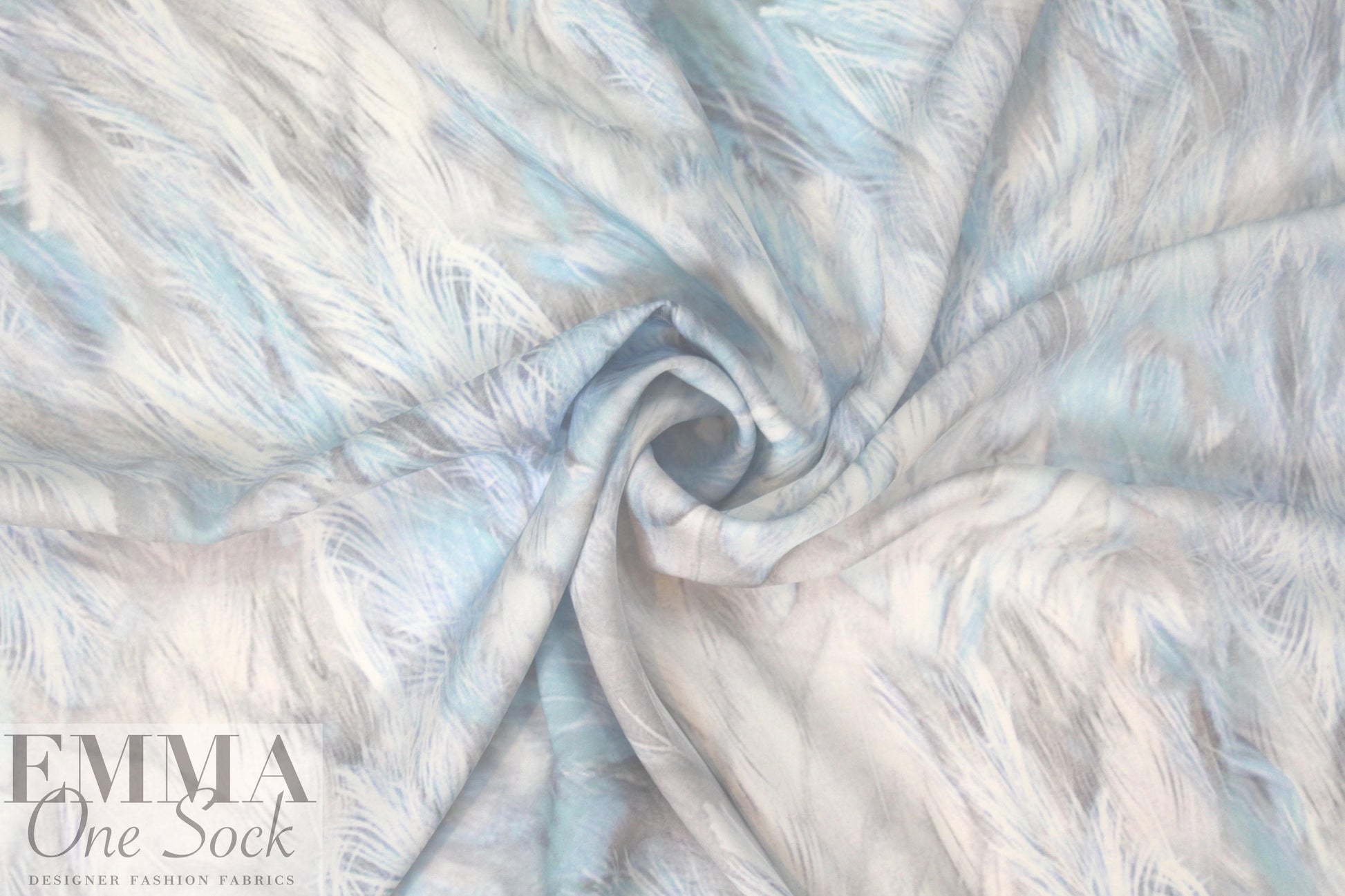 Whit 3-ply silk - blue/gray featherscape