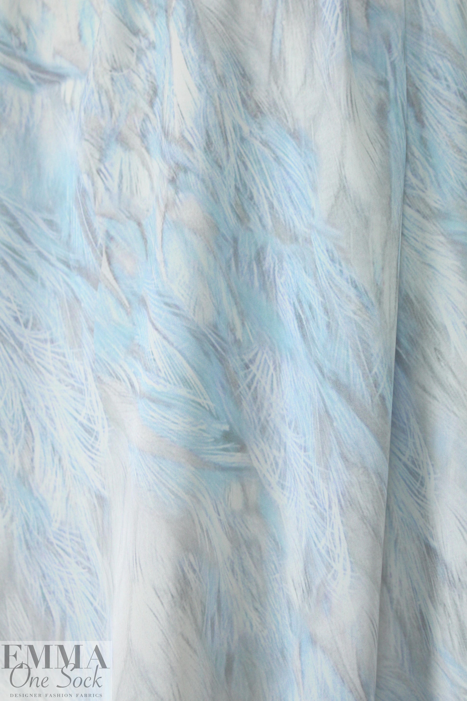 Whit 3-ply silk - blue/gray featherscape