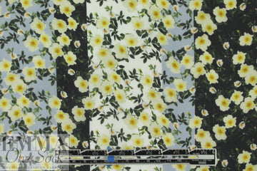 NY designer 'blossoming stripes' silk georgette 2.25 yd