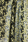 NY designer 'blossoming stripes' silk georgette 1.75 yds