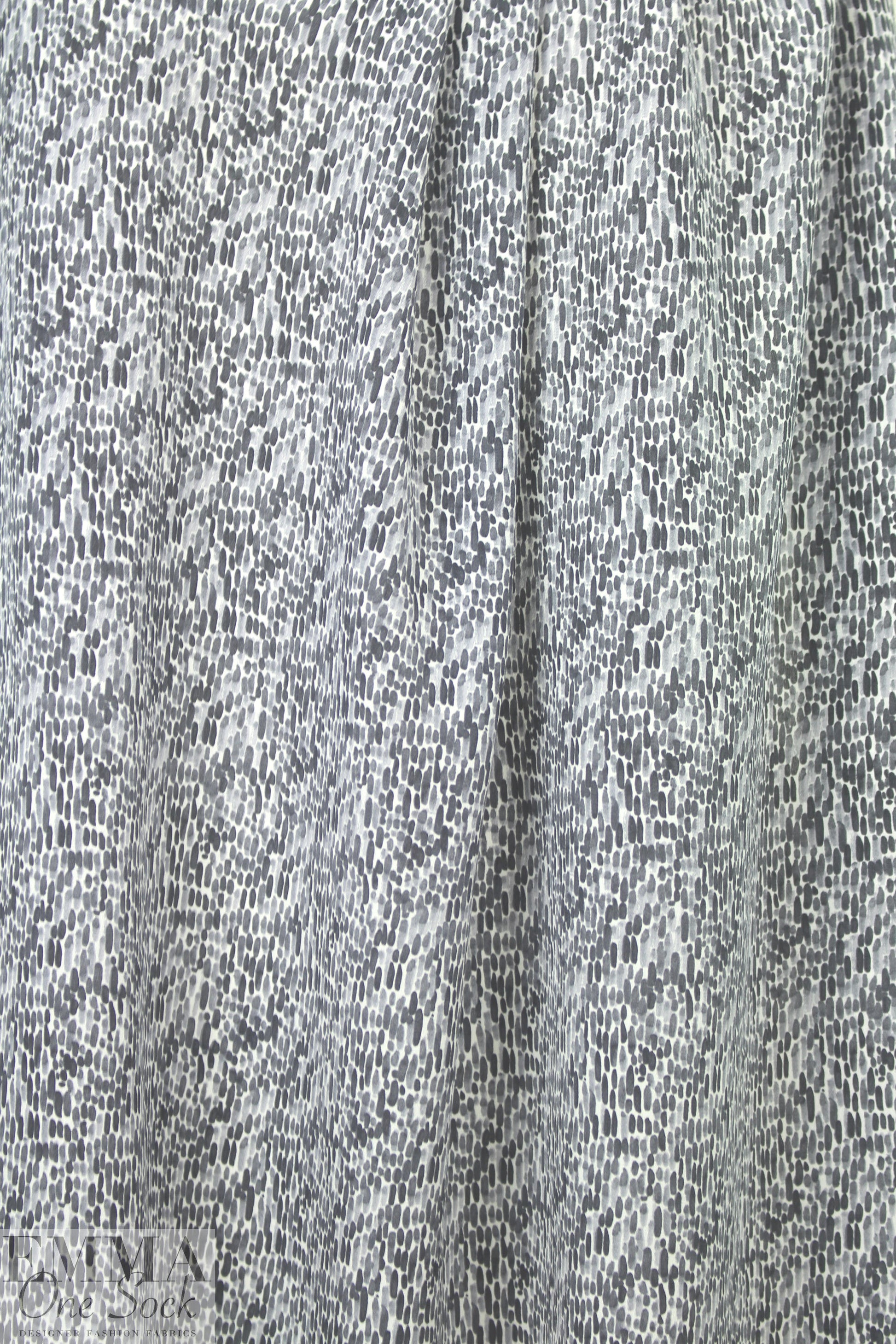 NY designer 'shades of gray' silk blouseweight