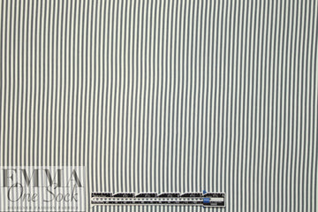 Italian silk blouseweight - gray/cream stripe