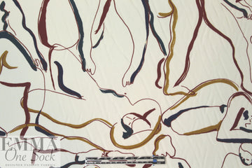 Whit silk crepe de chine - 'nudes in repose'