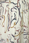Whit silk crepe de chine - 'nudes in repose'