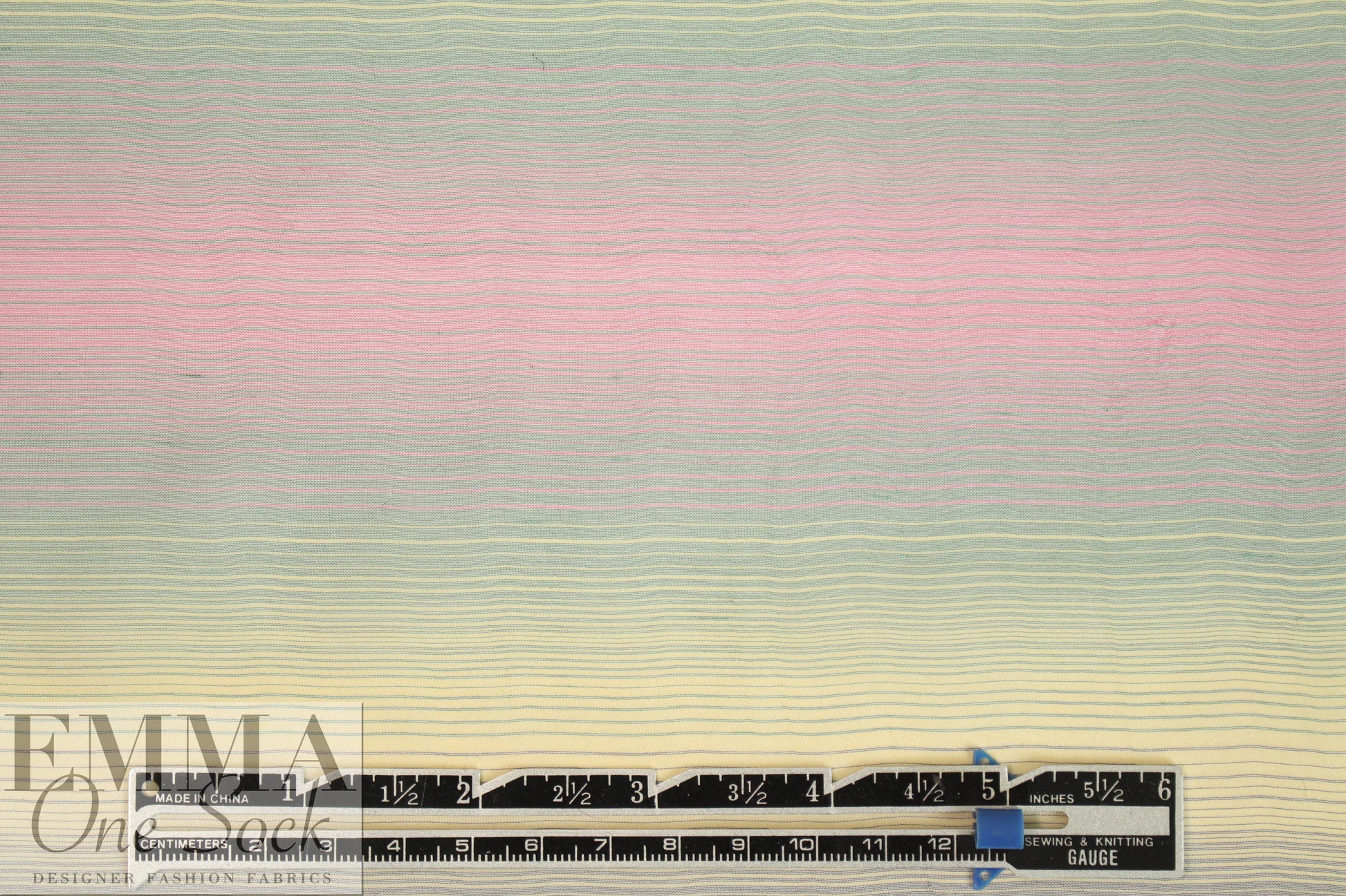 famous designer silk chiffon, stripey ombre'
