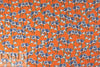NY designer 'tangerine flora' silk georgette 1.75 yd