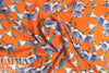 NY designer 'tangerine flora' silk georgette 1.75 yd
