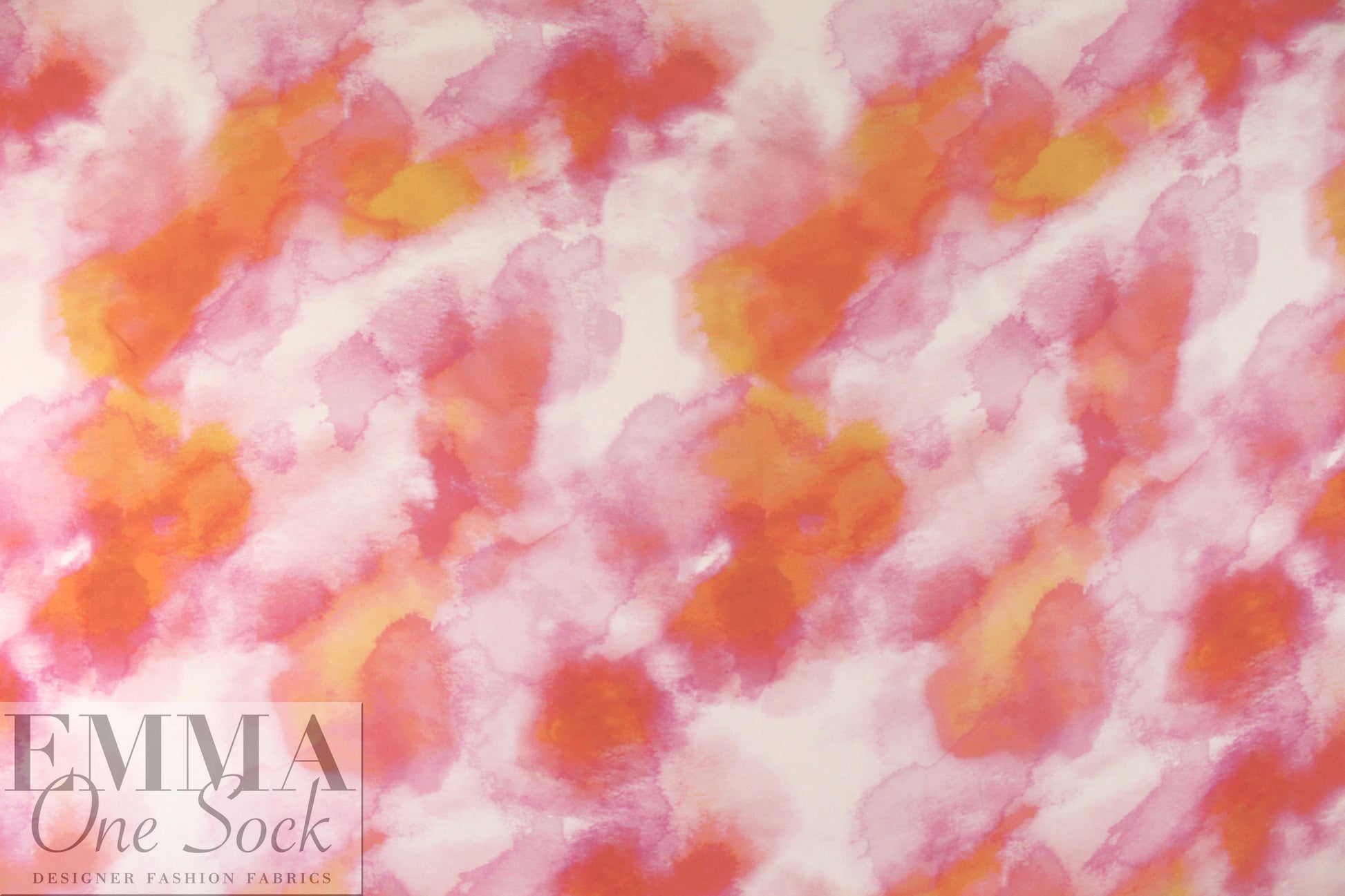 NY designer sunrise abstract silk crepe de chine