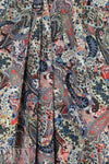 NY designer floral paisely silk crepe de chine .75 yds