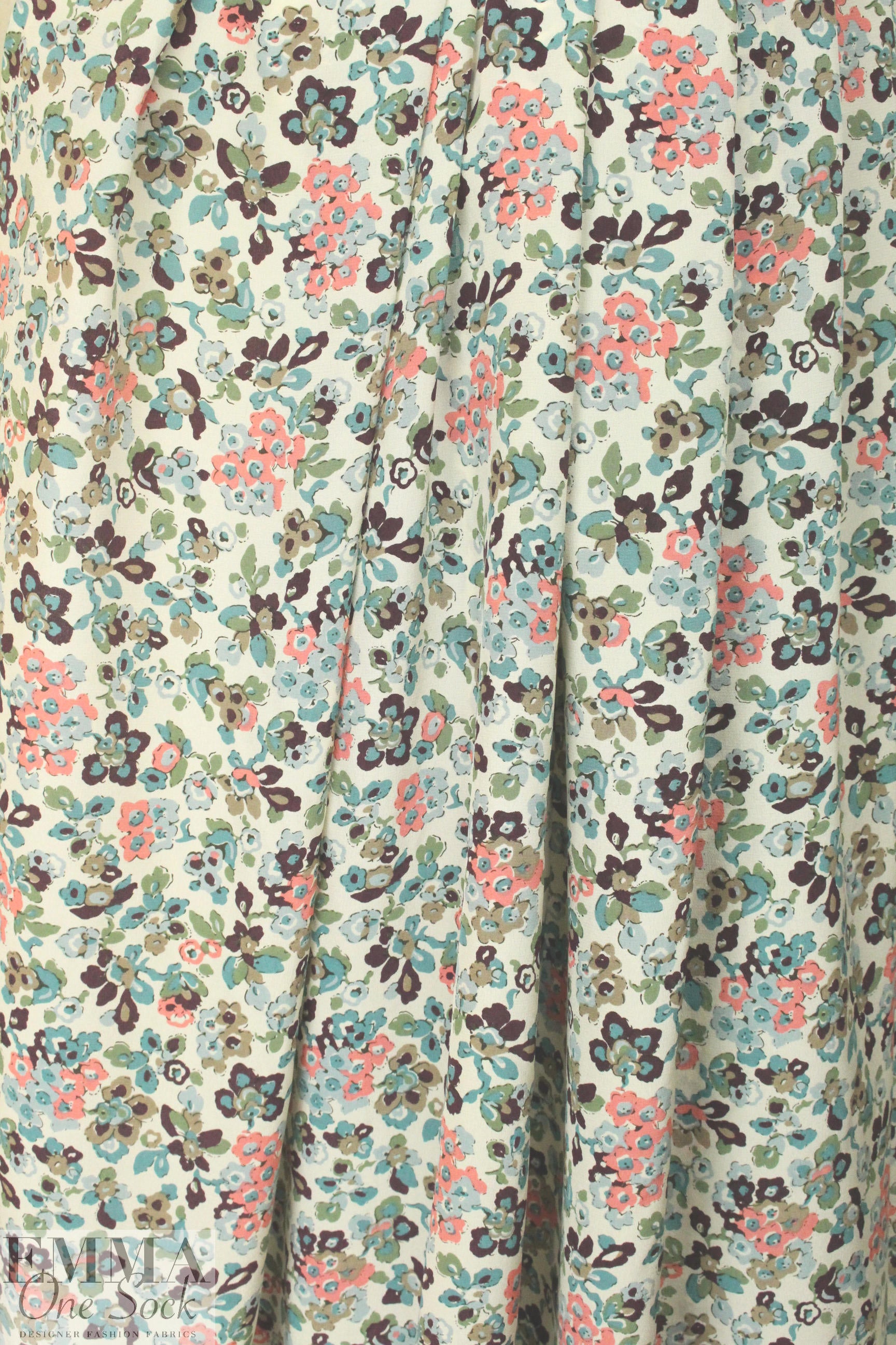 Rebecca Tayl0r 'floral charm' silk blouseweight 1 yard