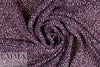 NY designer plum/midnight speckled silk georgette 2 yd