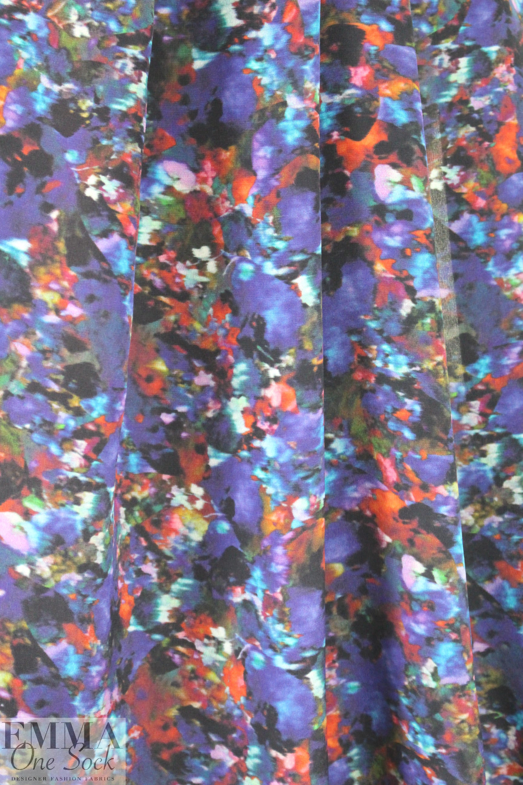 Rebecca Tayl0r 'blurry gems' stretch silk chiffon