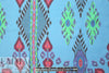 famous designer silk chiffon panel - sky southwest .5 yds