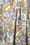 NY designer leafy abstract silk blouseweight
