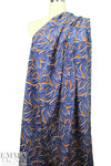 NY designer leafy graphic silk blouseweight
