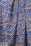 NY designer leafy graphic silk blouseweight