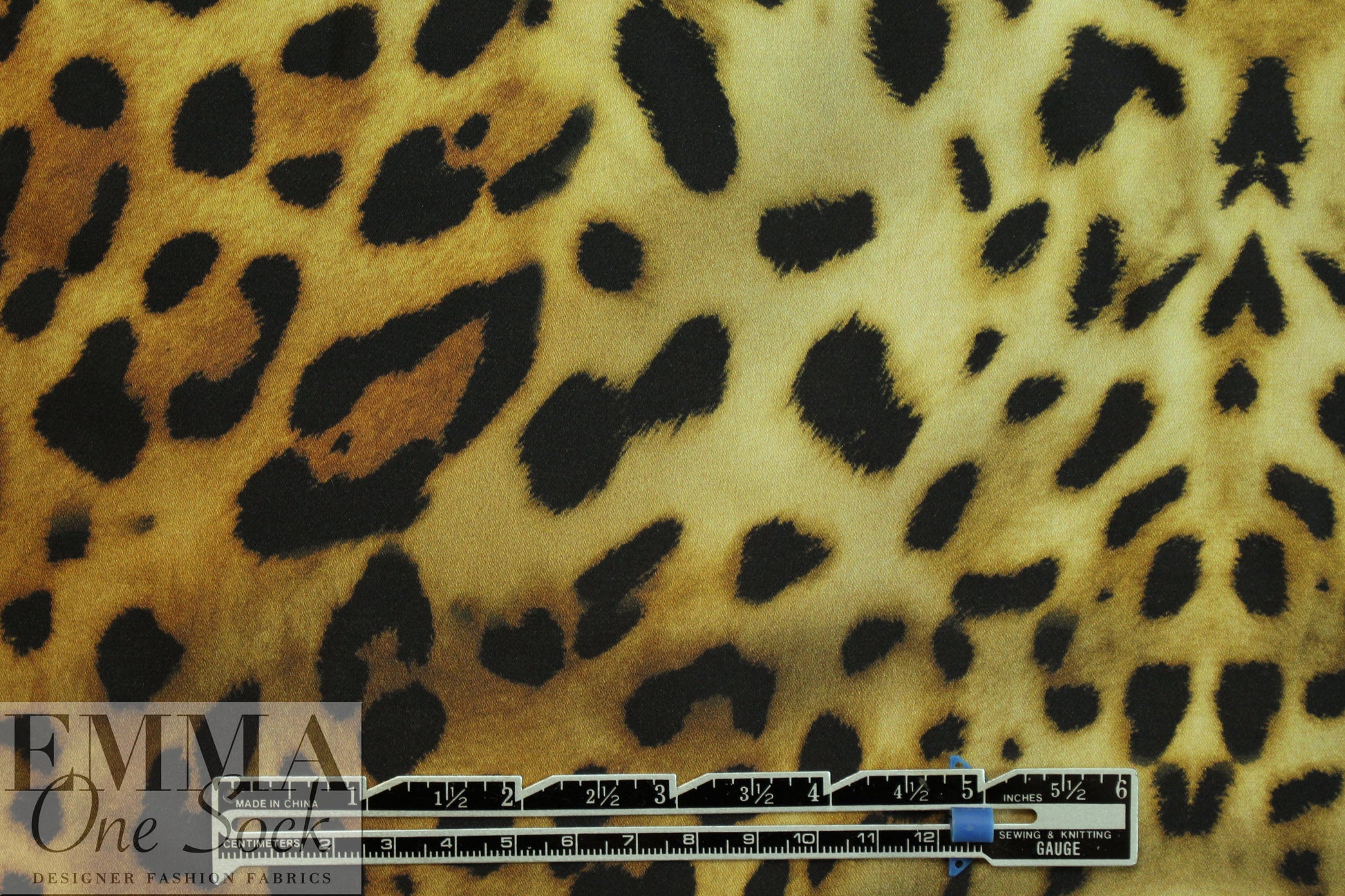 Italian toasty animal print silk blouseweight 2 yds