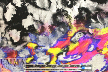 NY designer animal print abstract silk blouseweight