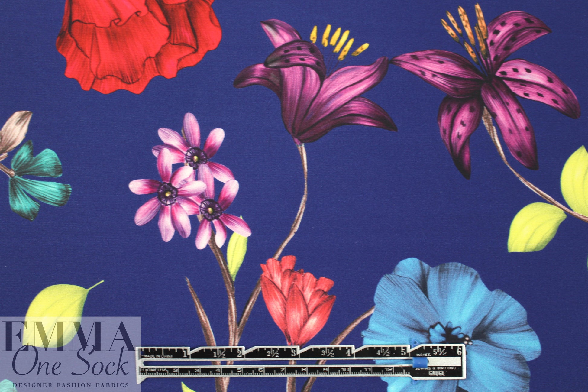 NY designer botanical silk 3-ply silk