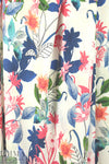 NY designer garden display silk charmeuse
