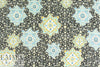 NY designer decorative medallion silk blouseweight