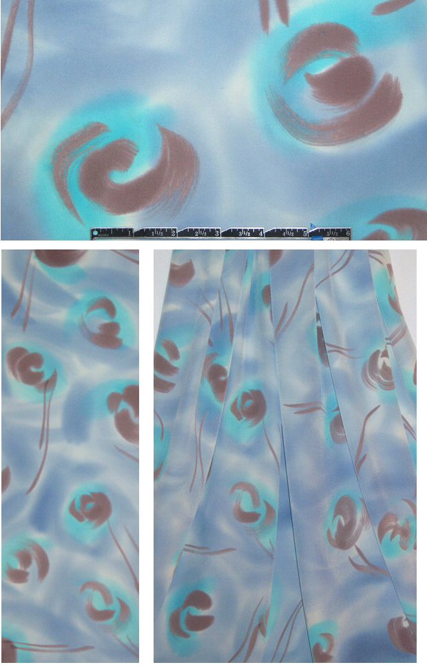 painterly flowers stretch silk crepe de chine