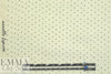 famous designer silk crepe de chine - teeny dot on ivory