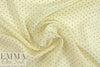 famous designer silk crepe de chine - teeny dot on ivory