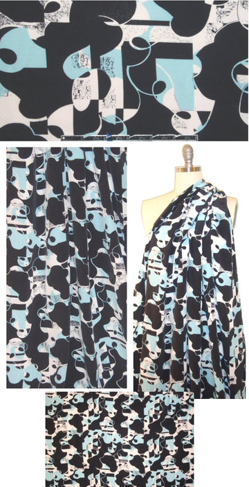 0pening Ceremony 'doodle dream' graphic silk 2.4 yds