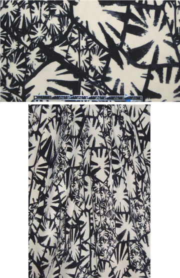 0scar midnight/ivory design silk crepe de chine