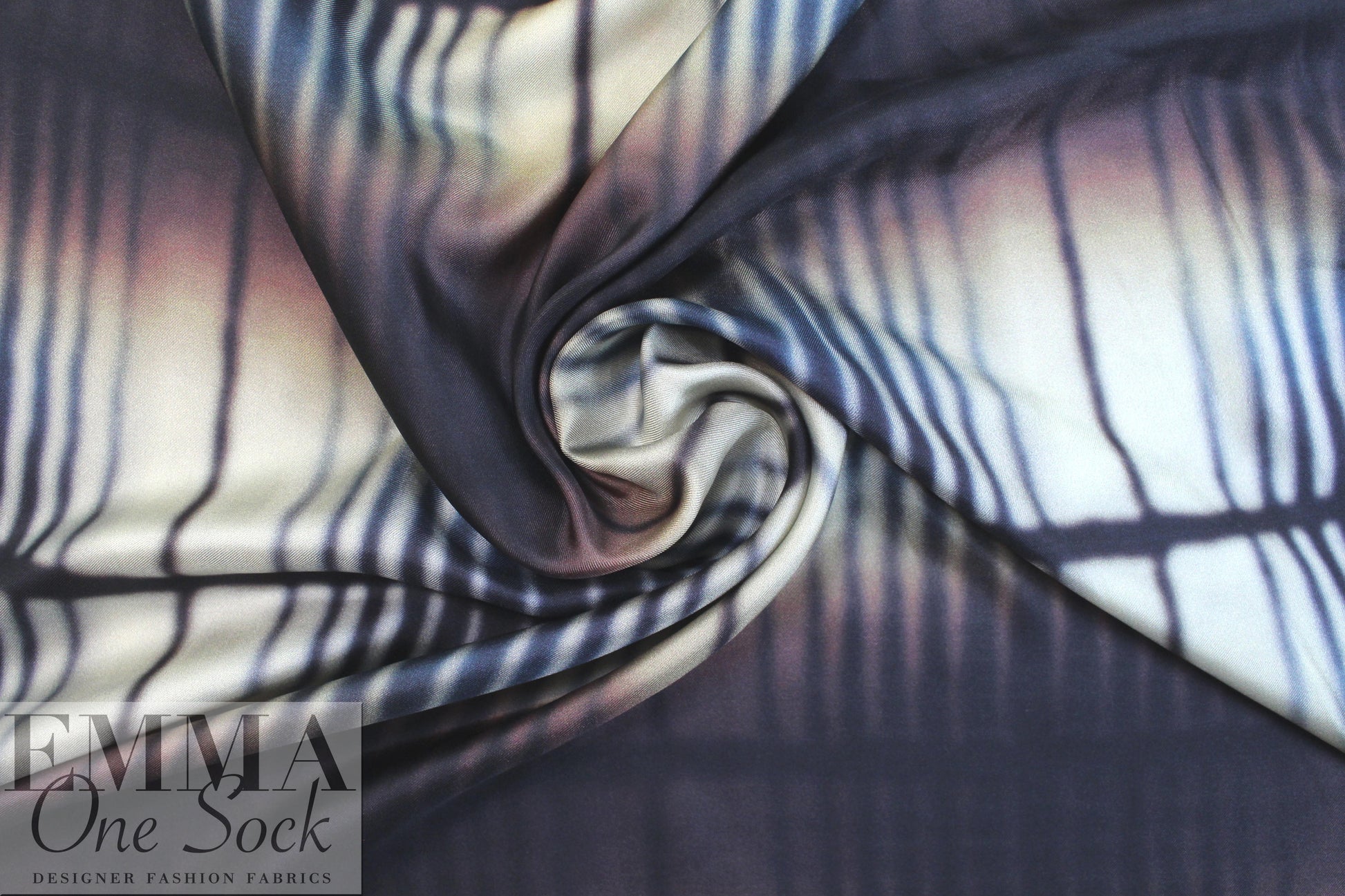 CA designer edgy burnished grid silk twill