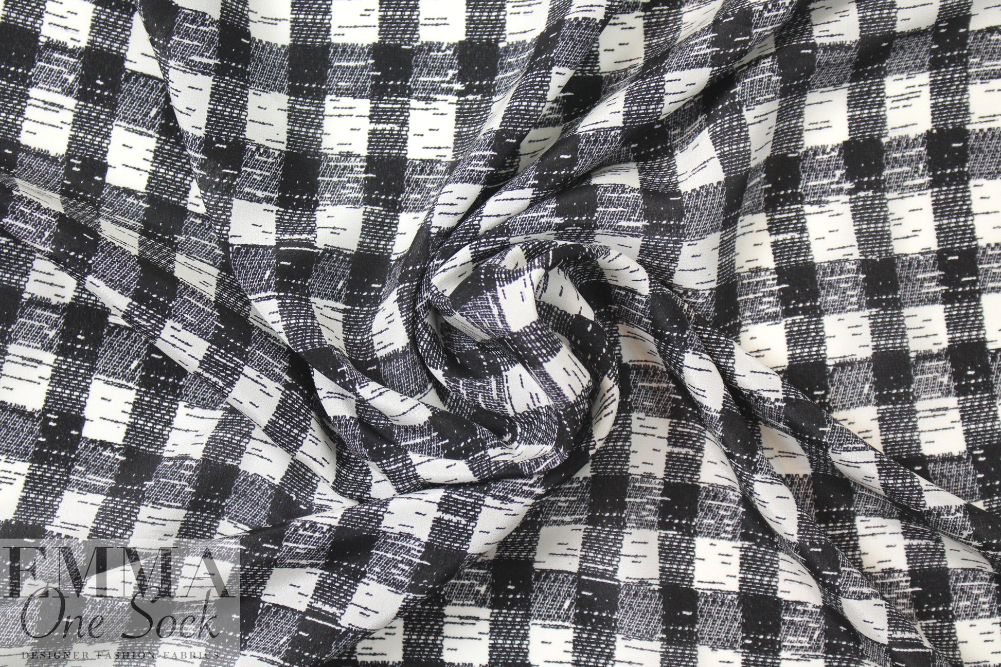 3.1 Phi11ip Lim silk blouseweight - black/white check