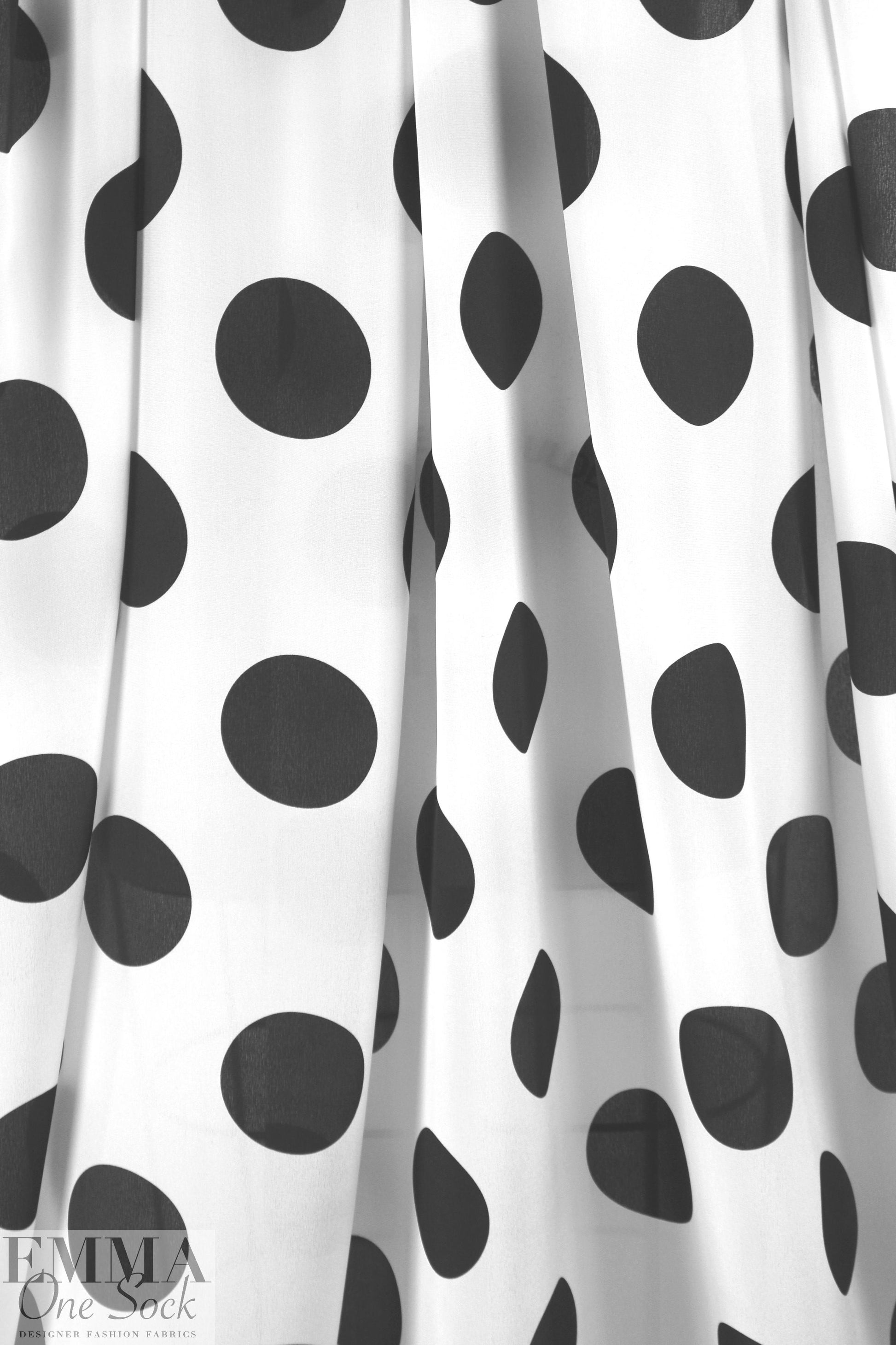 3.1 Phi11ip Lim silk blouseweight - black dots