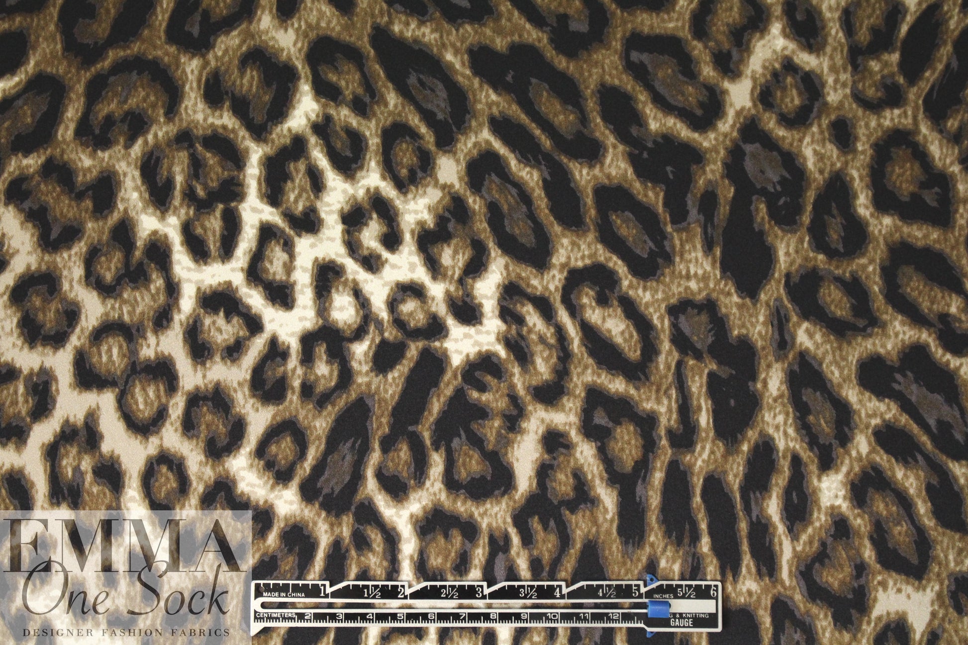NY designer leopard print silk charmeuse