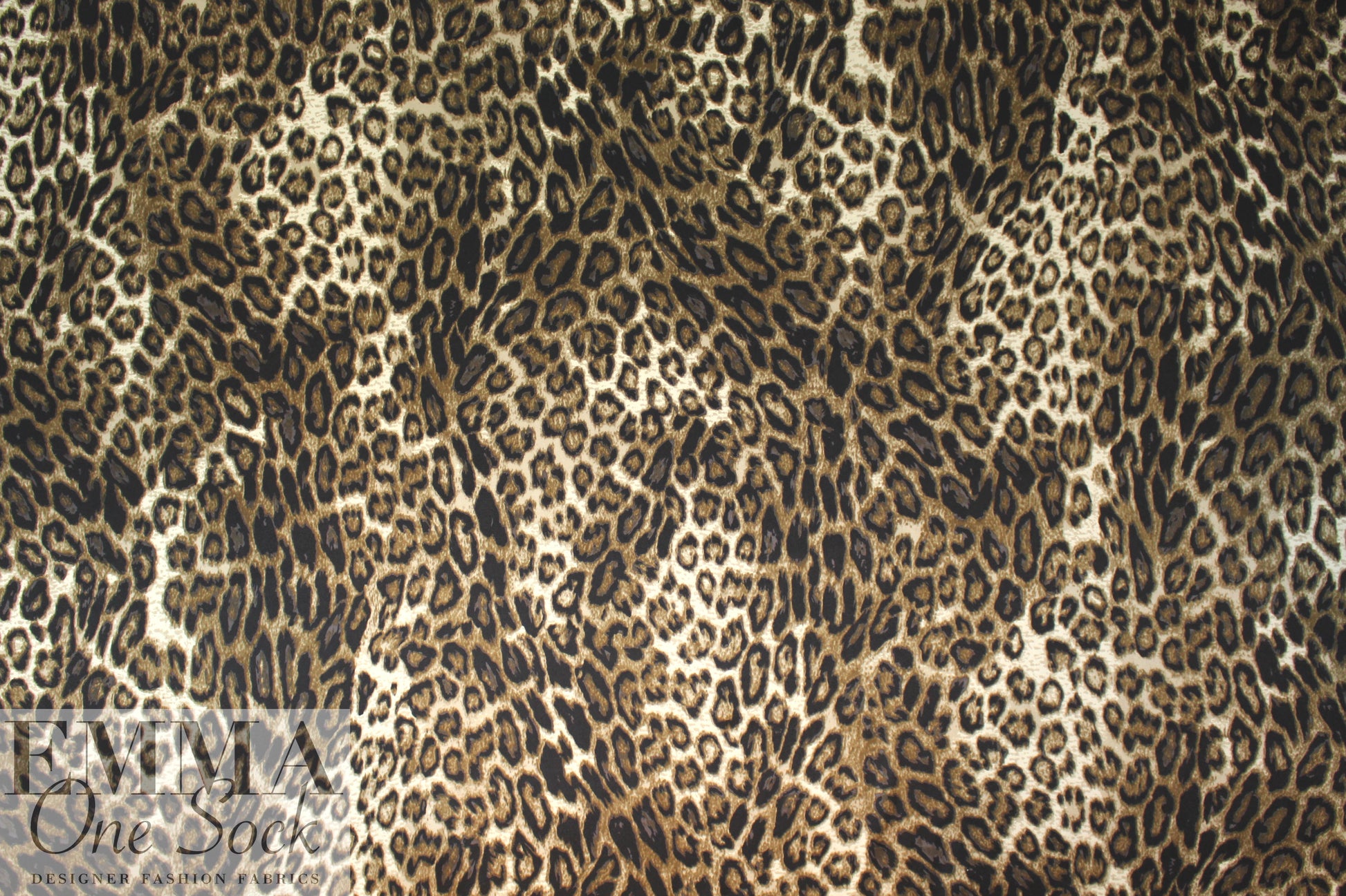 NY designer leopard print silk charmeuse