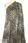 NY designer leopard print silk charmeuse