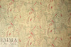 Italian beige/red/olive paisley silk chiffon 1.33 yd