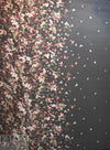 famous designer watercolor floral border satin organza