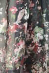famous designer watercolor floral border satin organza
