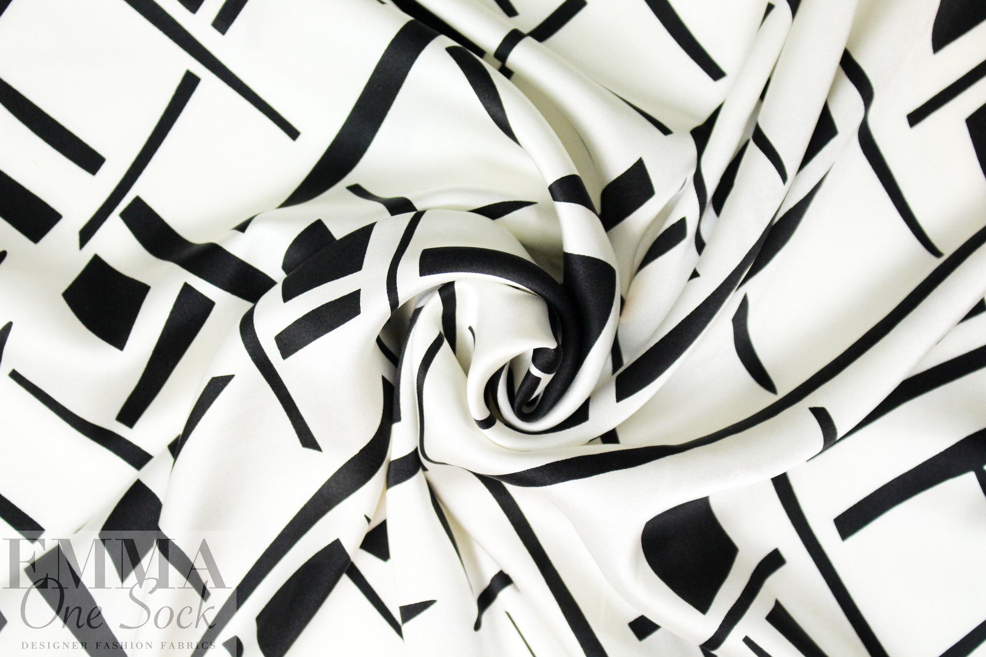 NY designer silk stretch charmeuse - dash 'n' square