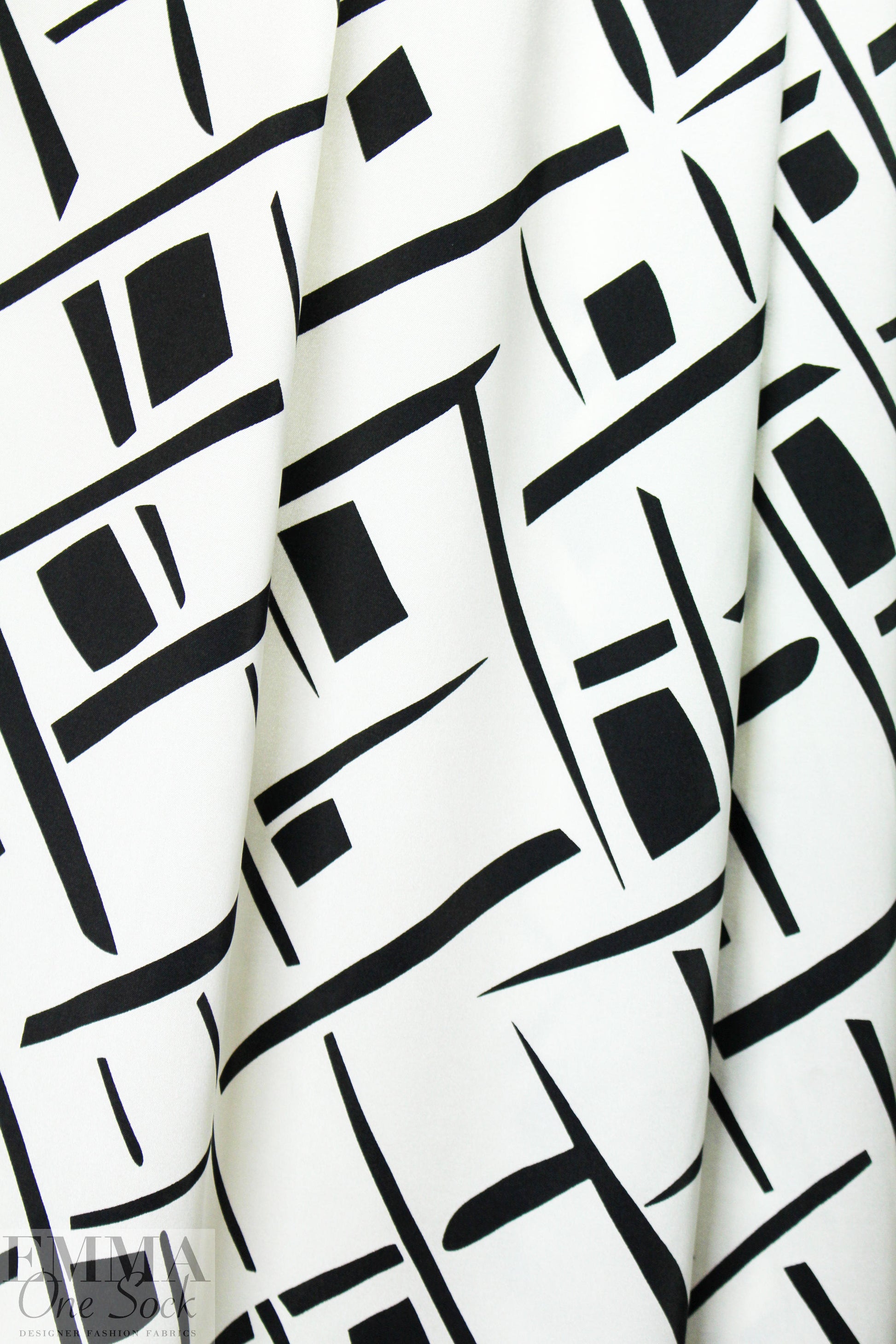 NY designer silk stretch charmeuse - dash 'n' square