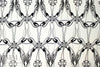 NY designer silk crepe de chine - art deco
