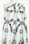 NY designer silk crepe de chine - art deco