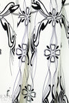 NY designer silk crepe de chine - art deco